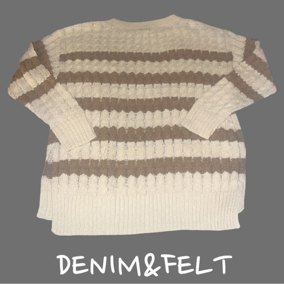 Pilcro Anthropologie Longline Stitch Sweater | Color: NEUTRAL | NEW/NWOT!!🤎🤎 - Picture 10 of 12